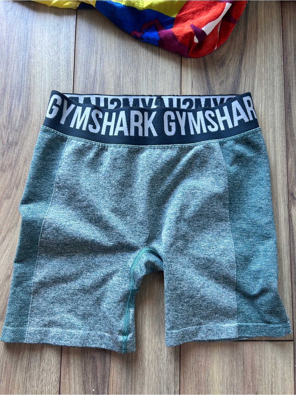 Gymshark Flex  Heather Teal High-Waist Bike Shorts